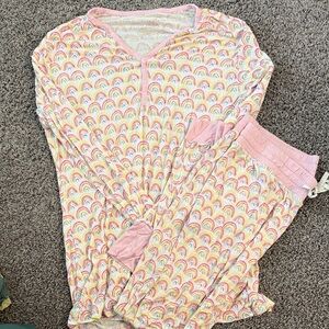 Little Sleepies Pink Rainbow Women’s Pajama Set